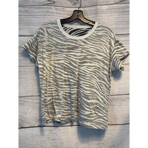Women's Zebra print inside out T-shirt
